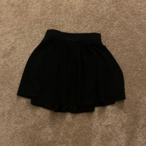 black ruffle skirt